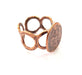 Copper Ring Settings inlay Ring Blank Mosaic Ring Bezel Base Cabochon Mountings ( 15 mm blank) Antique Copper Plated Brass G13318