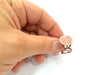 Copper Ring Settings inlay Ring Blank Mosaic Ring Bezel Base Cabochon Mountings ( 15 mm blank) Antique Copper Plated Brass G13318