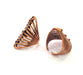 Copper Ring Settings inlay Ring Blank Mosaic Ring Bezel Base Cabochon Mountings ( 3 mm blank) Antique Copper Plated Brass G13325