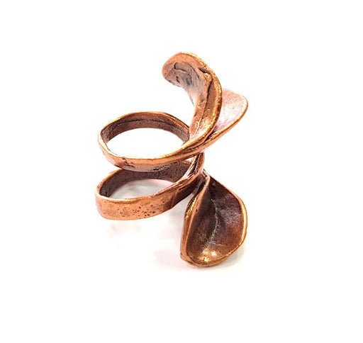 Copper Ring Settings inlay Ring Blank Mosaic Ring Bezel Base Cabochon Mountings ( 6 mm blank) Antique Copper Plated Brass G13326