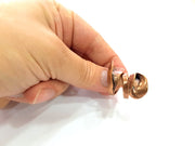 Copper Ring Settings inlay Ring Blank Mosaic Ring Bezel Base Cabochon Mountings ( 6 mm blank) Antique Copper Plated Brass G13326
