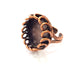 Copper Ring Settings inlay Ring Blank Mosaic Ring Bezel Base Cabochon Mountings ( 20 mm blank) Antique Copper Plated Brass G13341