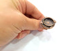 Copper Ring Settings inlay Ring Blank Mosaic Ring Bezel Base Cabochon Mountings ( 19 mm blank) Antique Copper Plated Brass G13346