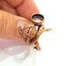 Copper Ring Settings inlay Ring Blank Mosaic Ring Bezel Base Cabochon Mountings ( 10 mm blank) Antique Copper Plated Brass G16856