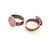 Copper Ring Settings inlay Ring Blank Mosaic Ring Bezel Base Cabochon Mountings ( 15 mm blank) Antique Copper Plated Brass G13385