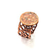 Copper Ring Settings inlay Ring Blank Mosaic Ring Bezel Base Cabochon Mountings ( 15 mm blank) Antique Copper Plated Brass G13387