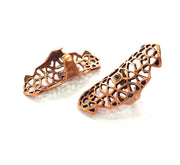 Copper Ring Blank Settings Ring Bezel Base Cabochon Mountings ( 3 mm blank) Antique Copper Plated Brass G13403