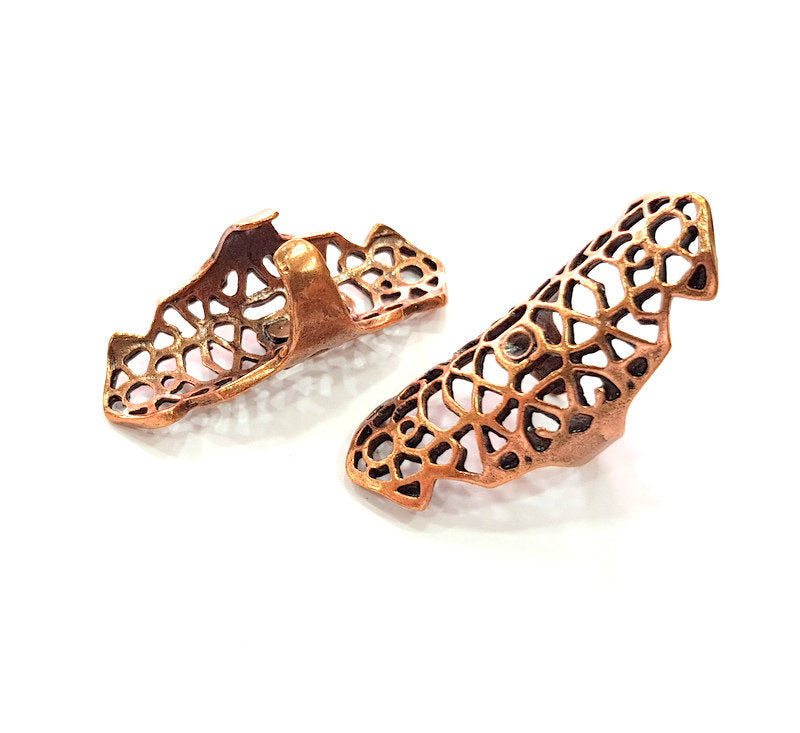 Copper Ring Blank Settings Ring Bezel Base Cabochon Mountings ( 3 mm blank) Antique Copper Plated Brass G13403