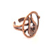 Copper Ring Blank Settings Ring Bezel Base Cabochon Mountings ( 5mm,3 mm blank) Antique Copper Plated Brass G13406