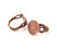 Copper Ring Blank Settings Ring Bezel Base Cabochon Mountings ( 15 mm blank) Antique Copper Plated Brass G13429