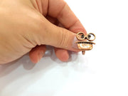 Copper Ring Settings inlay Ring Blank Mosaic Ring Bezel Base Cabochon Mountings ( 3 mm blank) Antique Copper Plated Brass G13430