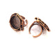 Copper Ring Settings inlay Ring Blank Mosaic Ring Bezel Base Cabochon Mountings ( 20 mm blank) Antique Copper Plated Brass G13433