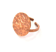 Copper Ring Blank Settings Ring Bezel Base Cabochon Mountings ( 20 mm blank) Antique Copper Plated Brass G13435