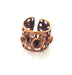 Copper Ring Settings inlay Ring Blank Mosaic Ring Bezel Base Cabochon Mountings ( 4mm,6mm blank) Antique Copper Plated Brass G13439