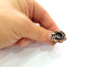 Copper Ring Settings inlay Ring Blank Mosaic Ring Bezel Base Cabochon Mountings ( 10 mm blank) Antique Copper Plated Brass G13447