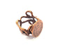Copper Ring Blank Settings Ring Bezel Base Cabochon Mountings ( 15 mm blank) Antique Copper Plated Brass G13466