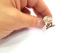 Copper Ring Blank Settings Ring Bezel Base Cabochon Mountings ( 15 mm blank) Antique Copper Plated Brass G13466