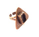 Copper Ring Settings inlay Ring Blank Mosaic Ring Bezel Base Cabochon Mountings ( 13x9 mm blank) Antique Copper Plated Brass G13468
