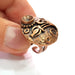 Copper Ring Settings inlay Ring Blank Mosaic Ring Bezel Base Cabochon Mountings ( 6 mm blank) Antique Copper Plated Brass G13472