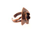 Copper Ring Settings inlay Ring Blank Mosaic Ring Bezel Base Cabochon Mountings ( 12x10 mm blank) Antique Copper Plated Brass G13473