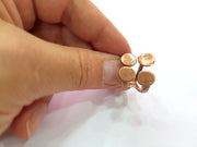 Copper Ring Blank Settings Ring Bezel Base Cabochon Mountings ( 10 mm blank) Antique Copper Plated Brass G13488