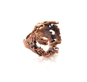Copper Ring Blank Settings Ring Bezel Base Cabochon Mountings ( 24 mm blank) Antique Copper Plated Brass G13500