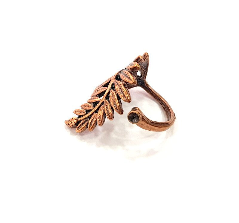 Copper Ring Settings inlay Ring Blank Mosaic Ring Bezel Base Cabochon Mountings ( 3 mm blank) Antique Copper Plated Brass G13512
