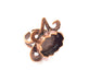 Copper Ring Settings inlay Ring Blank Mosaic Ring Bezel Base Cabochon Mountings ( 18x13 mm blank) Antique Copper Plated Brass G13520