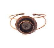 Copper Bracelet Blanks Bangle Blanks Cuff Blanks Adjustable Bracelet Blank Antique Copper Plated Brass ( 20mm Blanks ) G13563