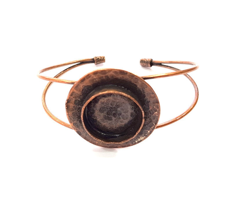 Copper Bracelet Blanks Bangle Blanks Cuff Blanks Adjustable Bracelet Blank Antique Copper Plated Brass ( 20mm Blanks ) G13563