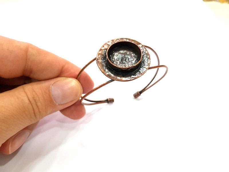 Copper Bracelet Blanks Bangle Blanks Cuff Blanks Adjustable Bracelet Blank Antique Copper Plated Brass ( 20mm Blanks ) G13563