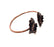 Copper Bracelet Blanks Bangle Blanks Cuff Blanks Adjustable Bracelet Blank Antique Copper Plated Brass ( 10mm Blanks ) G13564