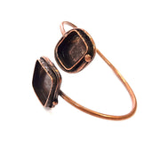 Copper Bracelet Blanks Bangle Blanks Cuff Blanks Adjustable Bracelet Blank Antique Copper Plated Brass ( 20mm and  14mm Blanks ) G13569