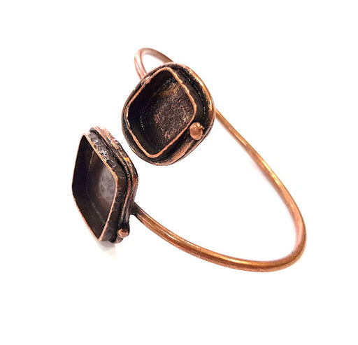 Copper Bracelet Blanks Bangle Blanks Cuff Blanks Adjustable Bracelet Blank Antique Copper Plated Brass ( 20mm and  14mm Blanks ) G13569