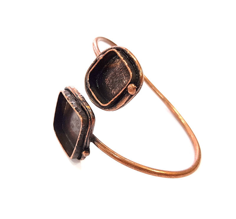 Copper Bracelet Blanks Bangle Blanks Cuff Blanks Adjustable Bracelet Blank Antique Copper Plated Brass ( 20mm and  14mm Blanks ) G13569
