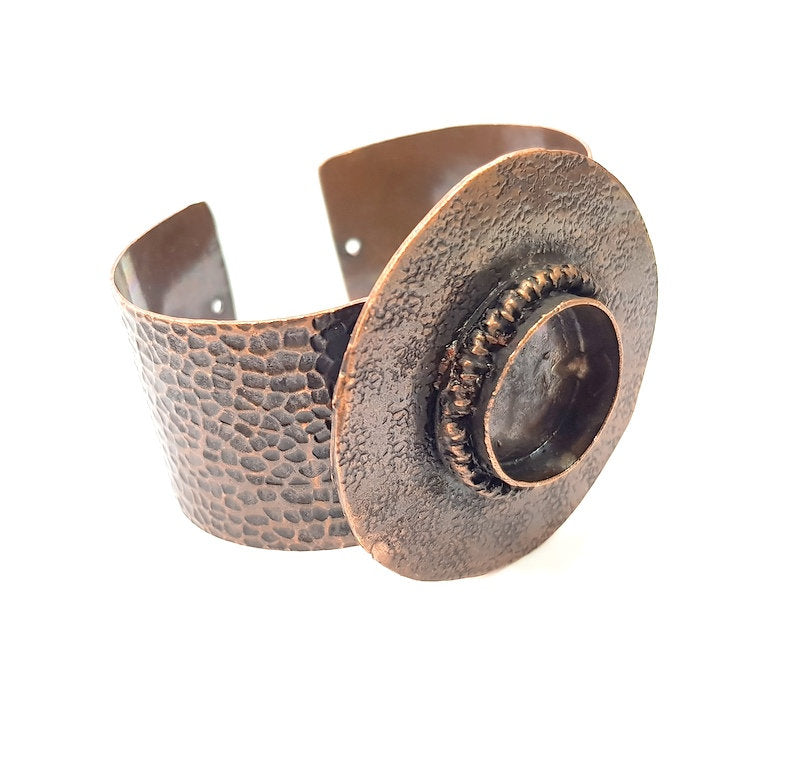Copper Bracelet Blanks Bangle Blanks Cuff Blanks Adjustable Bracelet Blank Antique Copper Plated Brass ( 19 mm Blanks ) G13578