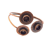 Copper Bracelet Blanks Bangle Blanks Cuff Blanks Adjustable Bracelet Blank Antique Copper Plated Brass ( 10mm Blanks ) G13584