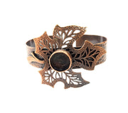 Copper Bracelet Blanks Bangle Blanks Cuff Blanks Adjustable Bracelet Blank Antique Copper Plated Brass ( 14mm Blanks ) G13589