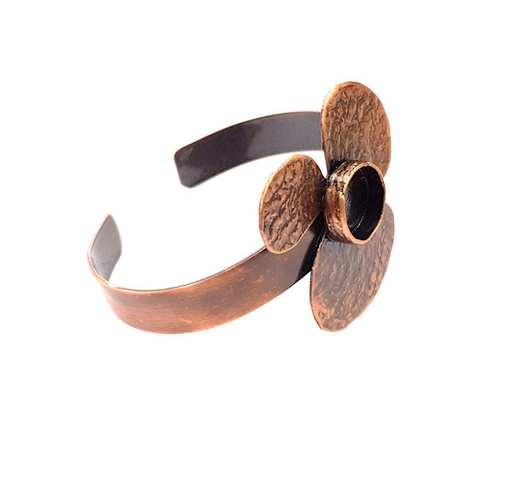 Copper Bracelet Blanks Bangle Blanks Cuff Blanks Adjustable Bracelet Blank Antique Copper Plated Brass ( 14mm Blanks ) G13595