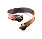 Copper Bracelet Blanks Bangle Blanks Cuff Blanks Adjustable Bracelet Blank Antique Copper Plated Brass ( 10mm Blanks ) G13684
