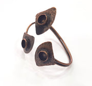 Copper Bracelet Blanks Bangle Blanks Cuff Blanks Adjustable Bracelet Blank Antique Copper Plated Brass (10mm Blanks ) G13959