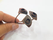 Copper Bracelet Blanks Bangle Blanks Cuff Blanks Adjustable Bracelet Blank Antique Copper Plated Brass (10mm Blanks ) G13959