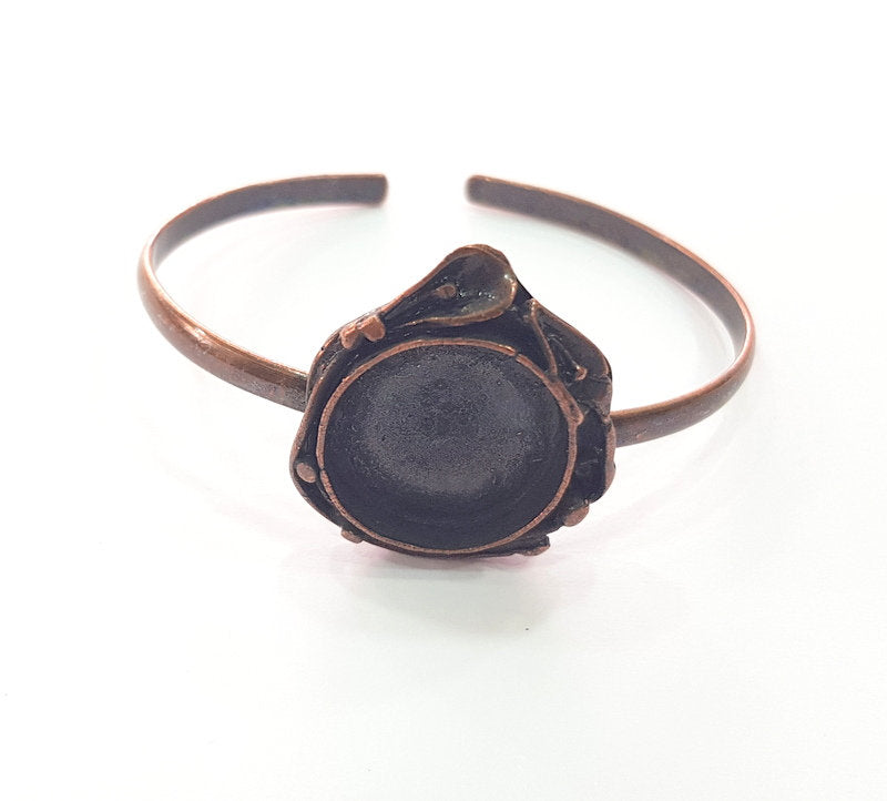 Copper Bracelet Blanks Bangle Blanks Cuff Blanks Adjustable Bracelet Blank Antique Copper Plated Brass (20mm Blanks ) G13965