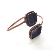 Copper Bracelet Blanks Bangle Blanks Cuff Blanks Adjustable Bracelet Blank Antique Copper Plated Brass (14x14mm,20mm Blanks ) G13974