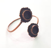 Copper Bracelet Blanks Bangle Blanks Cuff Blanks Adjustable Bracelet Blank Antique Copper Plated Brass (13mm Blanks ) G13978