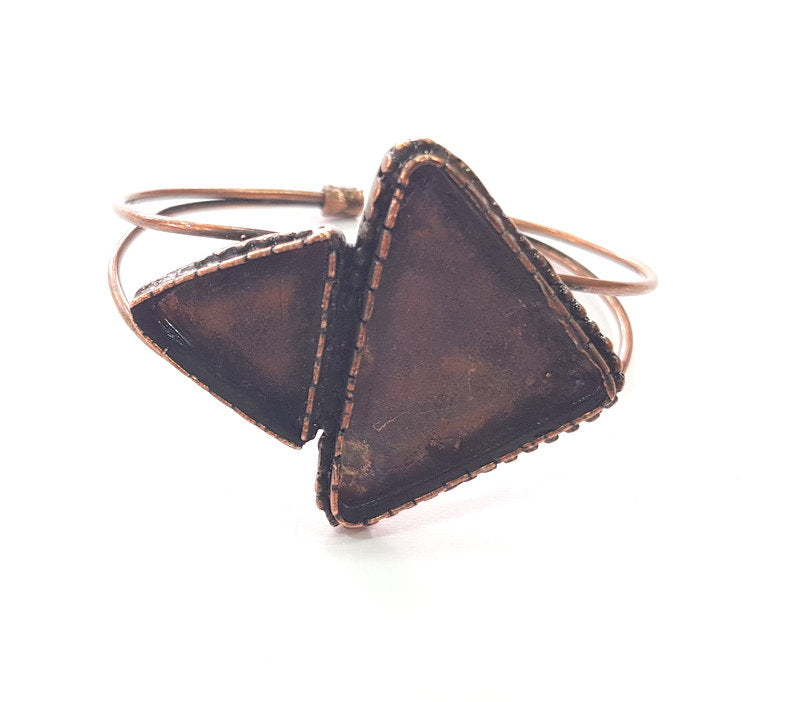 Copper Bracelet Blanks Bangle Blanks Cuff Blanks Adjustable Bracelet Blank Antique Copper Plated Brass (36x24mm,18x17mm Blanks ) G13979