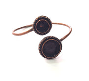 Copper Bracelet Blanks Bangle Blanks Cuff Blanks Adjustable Bracelet Blank Antique Copper Plated Brass (16mm and 10mm Blanks ) G13996
