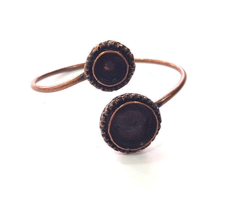 Copper Bracelet Blanks Bangle Blanks Cuff Blanks Adjustable Bracelet Blank Antique Copper Plated Brass (16mm and 10mm Blanks ) G13996