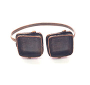 Copper Bracelet Blanks Bangle Blanks Cuff Blanks Adjustable Bracelet Blank Antique Copper Plated Brass (20x20mm Blanks ) G13997