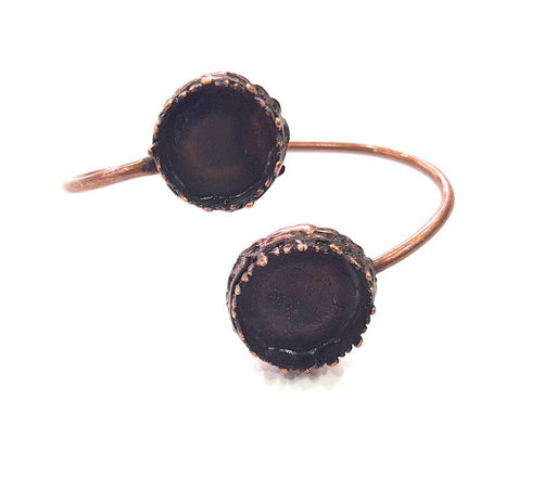 Copper Bracelet Blanks Bangle Blanks Cuff Blanks Adjustable Bracelet Blank Antique Copper Plated Brass (19mm and 16mm Blanks )  G14003